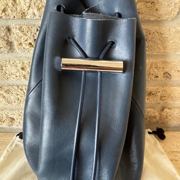 Building Block Navy Backpack Purse Bag Tassels Garment Bag - Picture 4 of 11